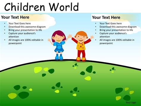 Children world powerpoint presentation templates