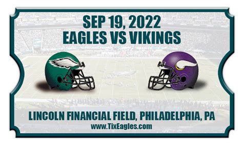 Philadelphia Eagles vs Minnesota Vikings Football Tickets | 09/19/22