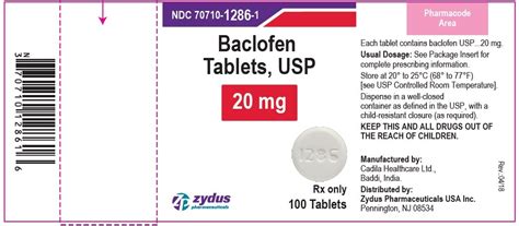 Baclofen - FDA prescribing information, side effects and uses