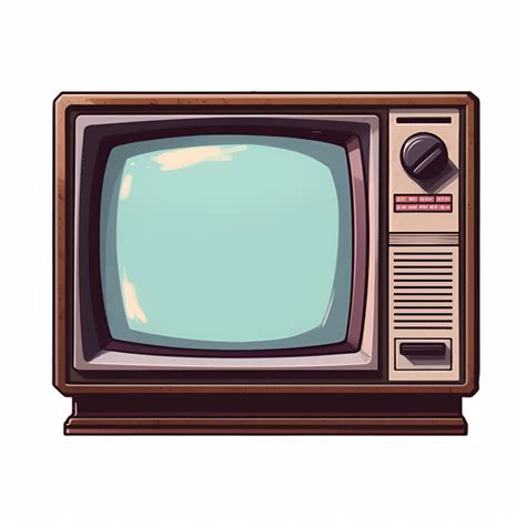 Retro TV Television Clipart 24780362 PNG