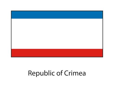 Premium Vector | Crimea flag russian federation state national flag