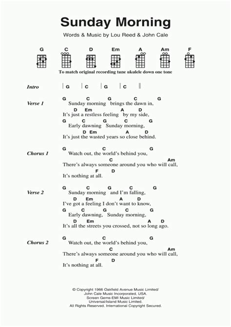 Sunday Morning Piano Sheet Music | OnlinePianist