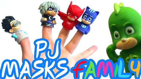 PJ Masks Finger Family Song Nursery Rhymes - YouTube