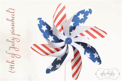 {free printable: 4th of july pinwheel} | 4th of july, July crafts, Happy fourth of july