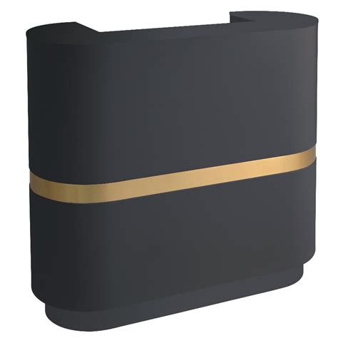 The Coco Desk - Black & Gold with Painted Top by SEC | Salon Equipment ...