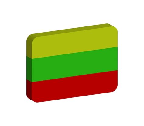 Premium Vector | Lithuania flag