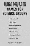 123 Science Group Names To Inspire Your Team