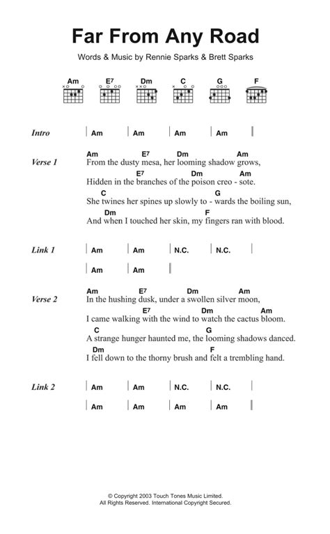 Far From Any Road by The Handsome Family - Guitar Chords/Lyrics - Guitar Instructor