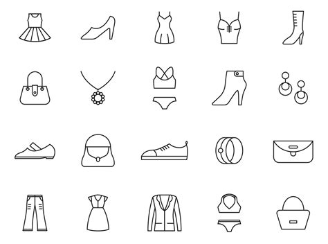 20 Fashion Vector Icons