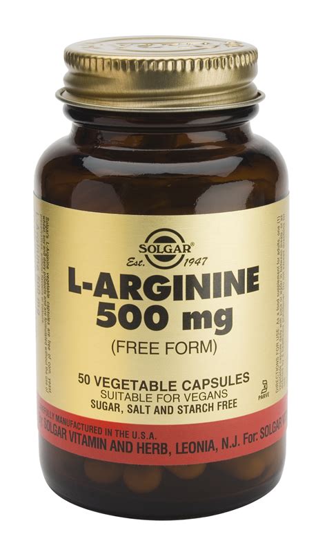 L-Arginine 500 mg Vegetable CapsulesSmart Supplement Shop