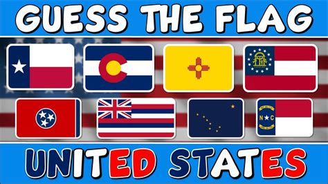 Guess the "UNITED STATES FLAGS" QUIZ! 🇺🇸| | TRIVIA/CHALLENGE - YouTube