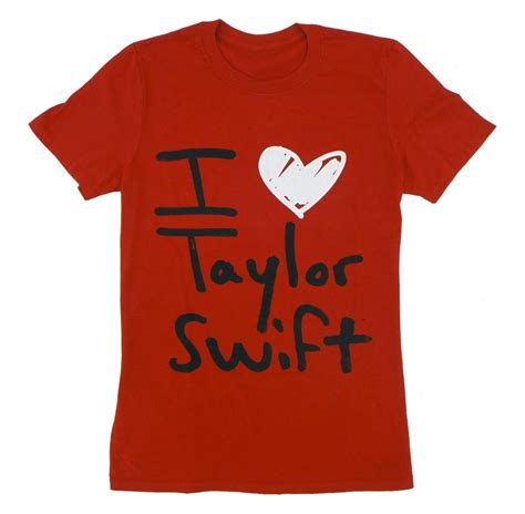 Red I Heart Taylor Swift Tee | Taylor swift shirts, Taylor swift merchandise