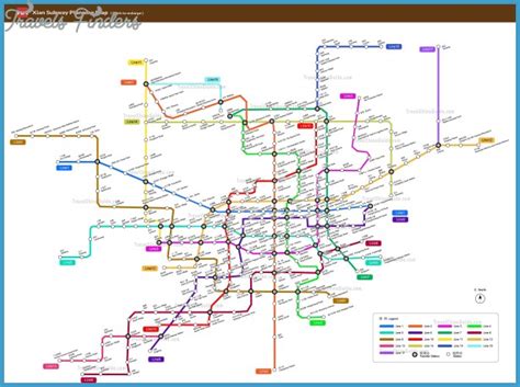 Xi'an Subway Map - TravelsFinders.Com