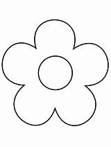 Simple Flower Coloring Pages  Free Printable For Kids sketch template