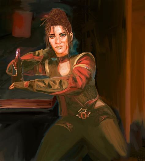 [My Fan Art] Cyberpunk 2077 - A drink with Panam (digital painting ...