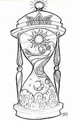Hourglass Colouring Pages Sketch Coloring Page sketch template
