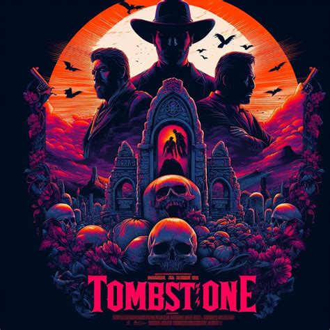 Tombstone movie poster in a modern style painting and poster