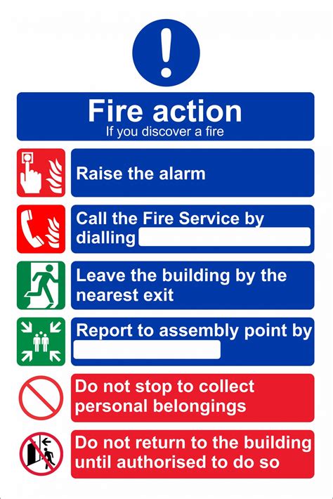 Fire Action Notice Sign – CNE Graphics Studio