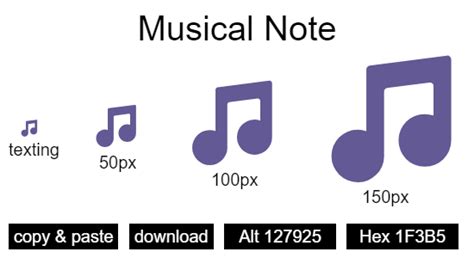 "Musical Note": Emoji and Codes