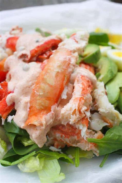 Crab Louis Salad with King Crab - HEALTHY CRAB RECIPE! Perfect for Family Dinners + Special ...