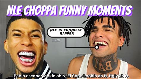 NLE CHOPPA FUNNY MOMENTS - BAT CHOPPA REACTION - YouTube