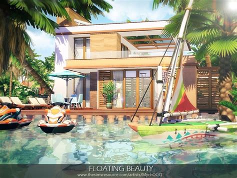 Floating Beauty house by MychQQQ at TSR » Sims 4 Updates