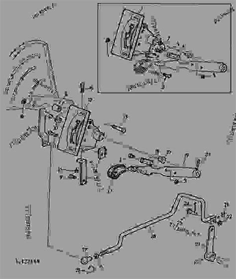 PTO SHIFT LINKAGE [19] - TRACTOR John Deere 2040 - TRACTOR - 1640, 2040 ...