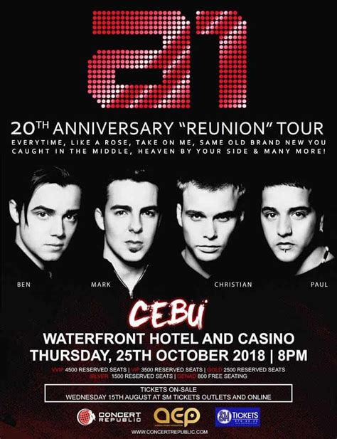 A1 Reunion Concert Tour in CEBU this October 25, 2018