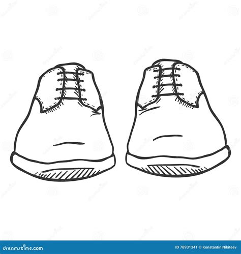 How To Draw Shoes Front View