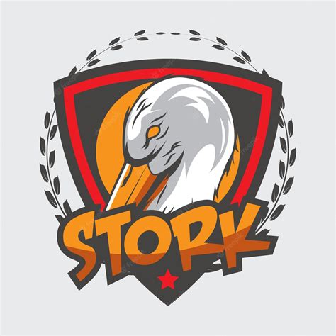 Premium Vector | Stork logo