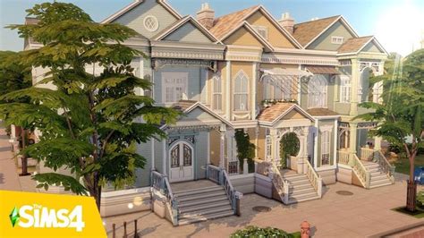 San Francisco's "Painted Ladies" inspired houses | The Sims 4 build ...