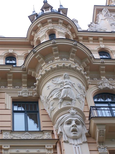 Art Nouveau Architecture, Riga, Latvia 2 Free Photo Download | FreeImages