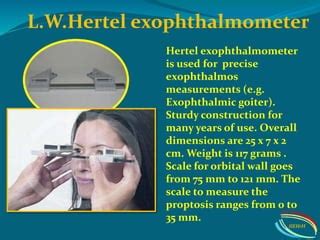 Exophthalmometer | PPT