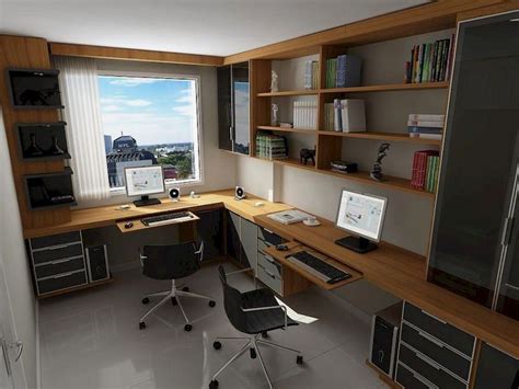 43 Tiny Office Space Ideas To Save Space And Work Efficiently | Small ...