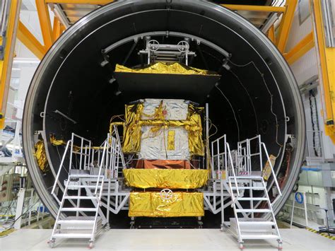 ESA - Konnect satellite in thermal vacuum test chamber