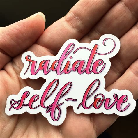 Self love sticker | Vinyl sticker | Die cut sticker | Journal sticker ...