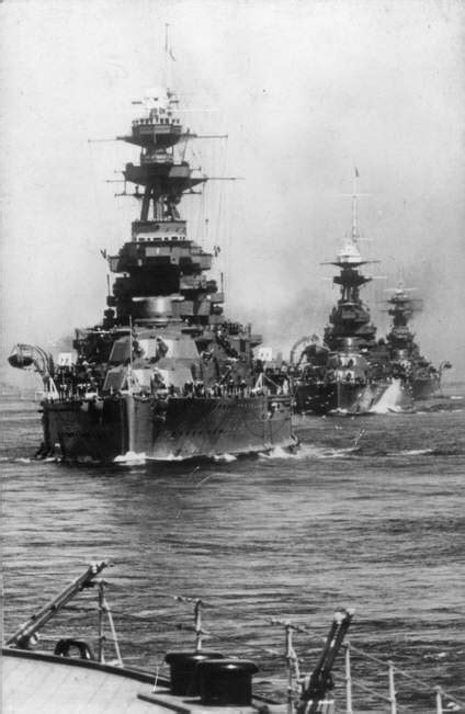 Royal Sovereign Class battleships in line ahead (1 of 2)