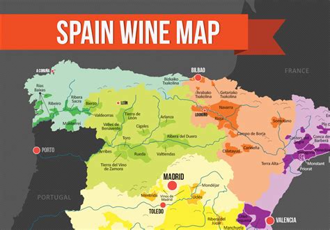 Major spanish wine map - polfspec