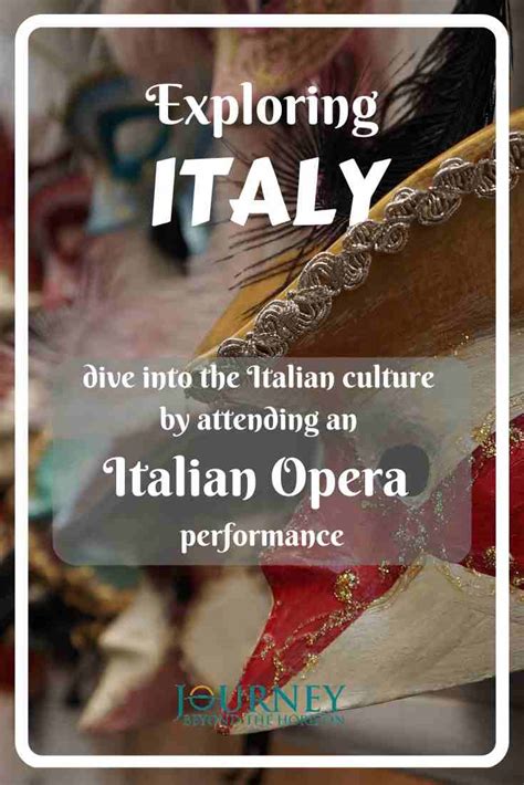 Exploring Italy- attending an Italian Opera performance