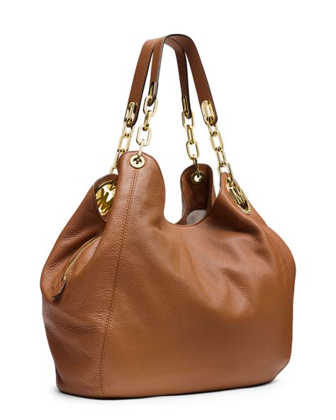 MICHAEL Michael Kors Fulton Large Shoulder Tote Bag in Brown - Lyst