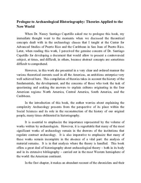 (DOC) Prologue to Archaeological Historiography: Theories Applied to the New World | Nancy R ...