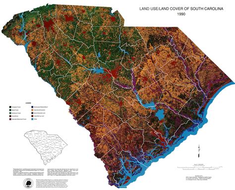 SC Land Use / Land Cover | Carolina Geology | Pinterest | Geology