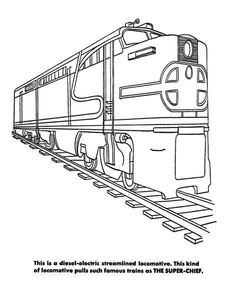 Diesel Train Coloring Pages To Print