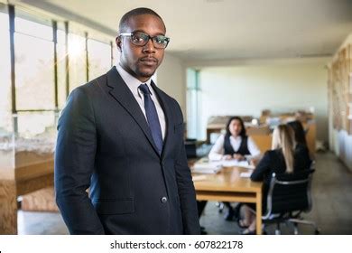 Confident African American Lawyer Standing Strong Stock Photo 607822178 | Shutterstock