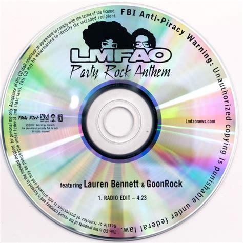 LMFAO - Party Rock Anthem (CDr, Single, Promo) | Discogs