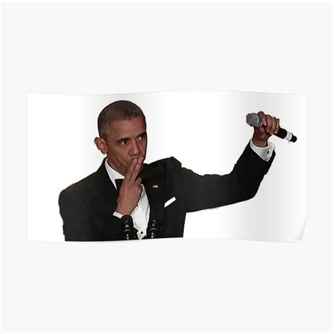 "Barack Obama Mic Drop" Poster for Sale by lulumurph | Redbubble