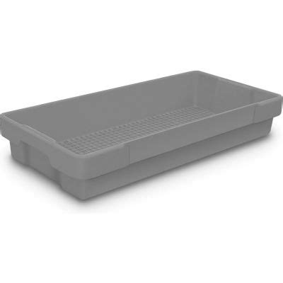 Trays | Industrial Trays-Plastic | Plastic Utility Tray Gray 26" L X 12 ...