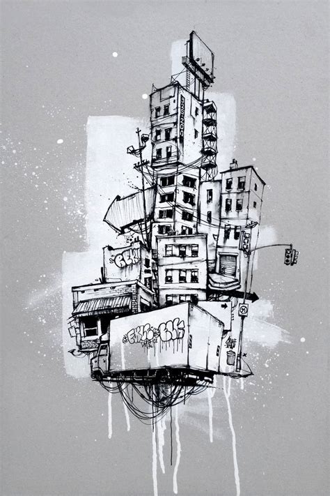 URBAN TOTEM - Urban painting by GRAFFMATT Painting by GRAFFMATT Artist ...