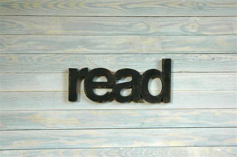 READ handmade wood sign home wall decor kids by HomegrownSignCo