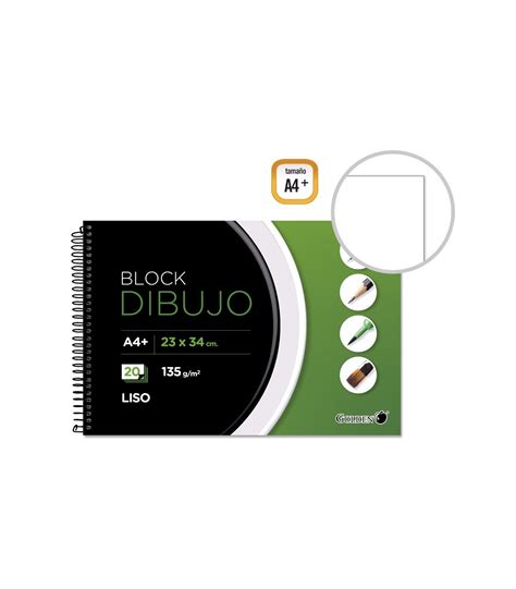 CUADERNO DE DIBUJO A4+ 135GR LISO